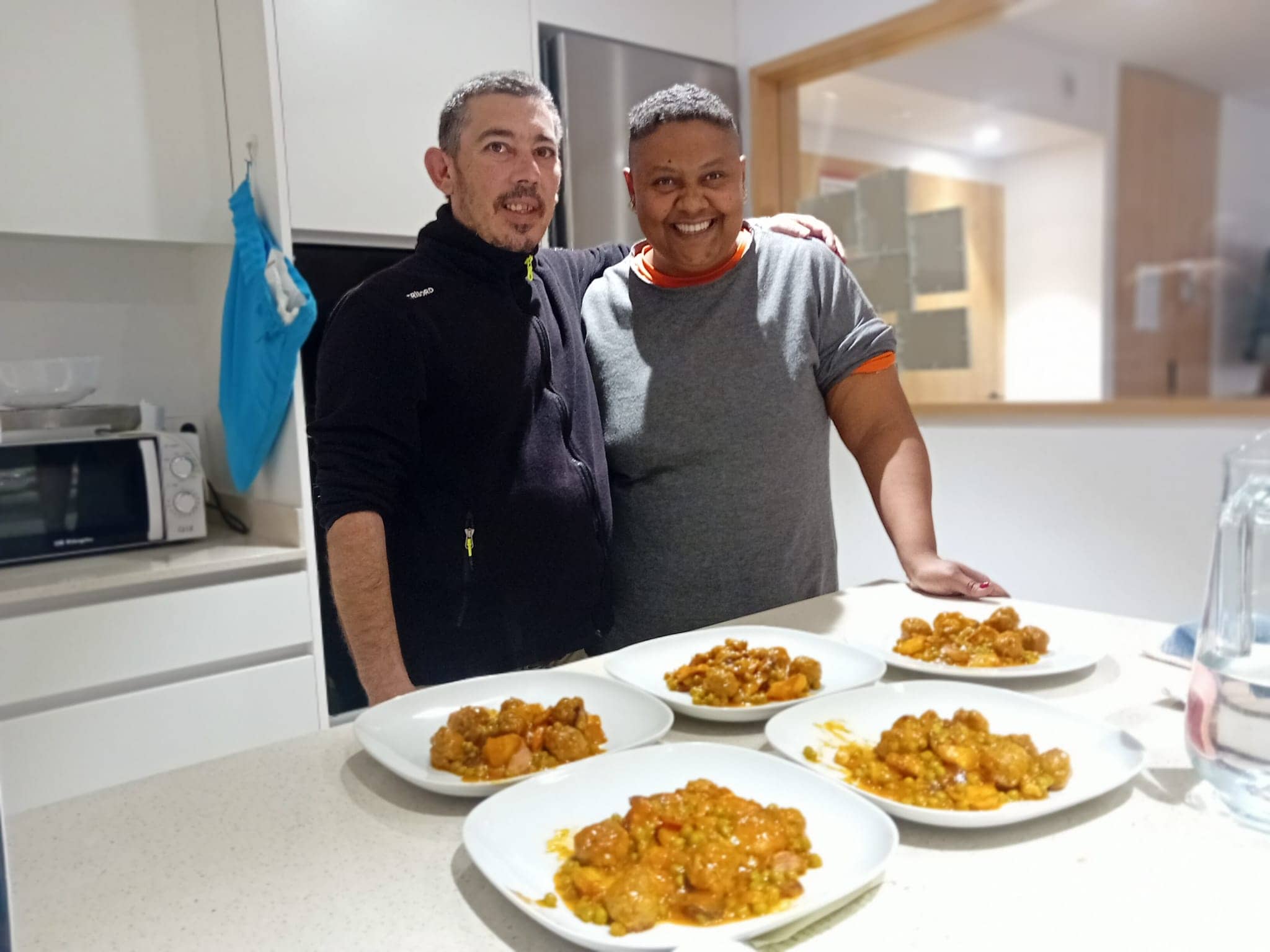 cocinando para la vivienda
